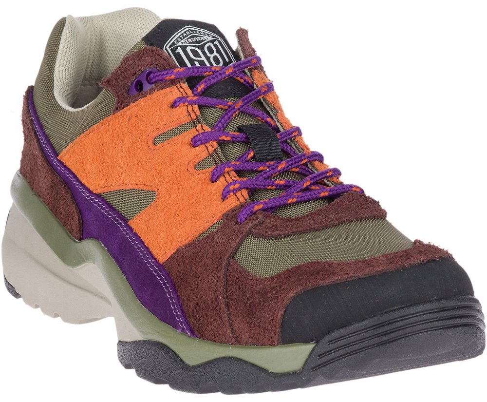 Tenis Homem - Merrell Boulder Range - Marrom/Laranja - PMC310865